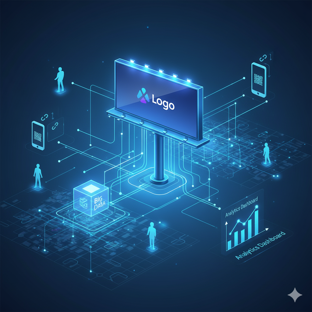 Cyfrowy billboard z technologią Big Data, trackingiem