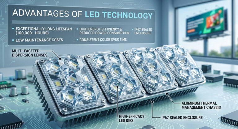 Zalety technologii LED w reklamie świetlnej pod kątem trwałości i oszczędności