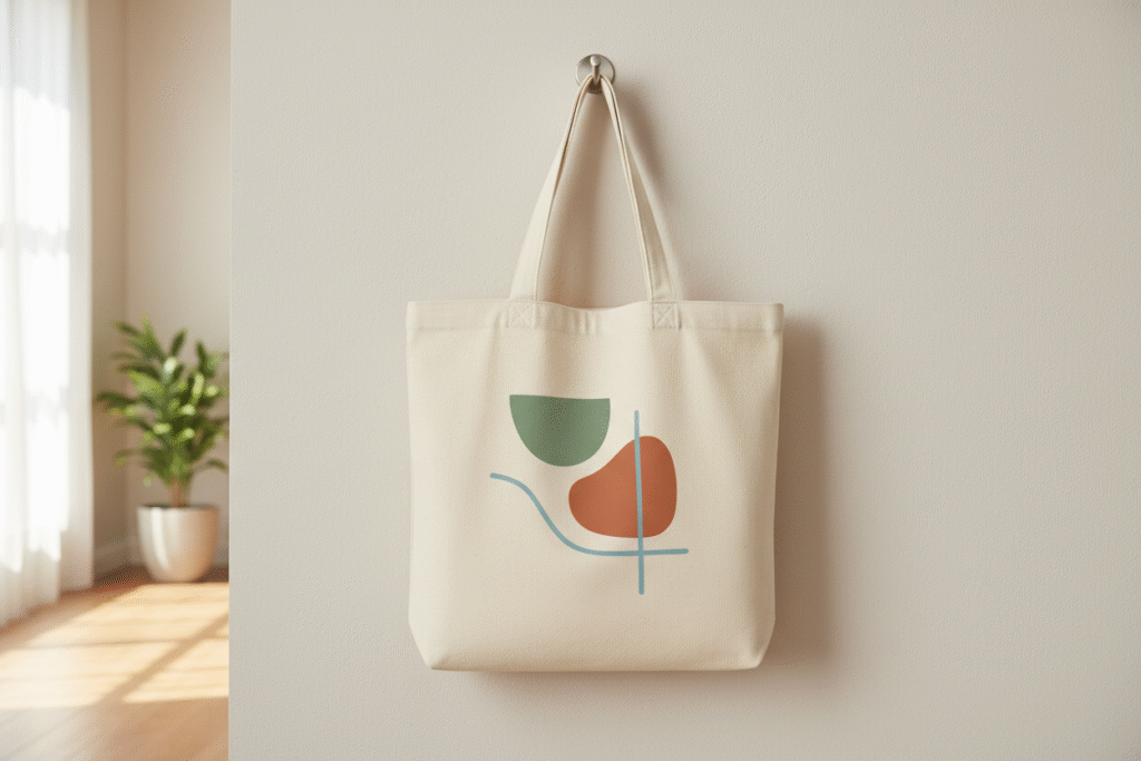 Torba canvas o wysokiej gramaturze z brandingiem Wysokiej jakości torba bawełniana jako trwały gadżet
